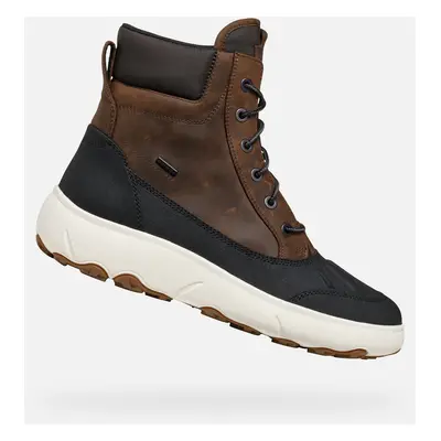 Brown Men's Ankle Boots Geox Nebula + Grip AB - Men