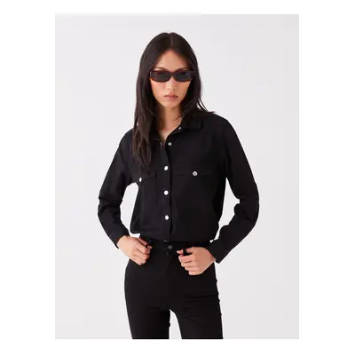 LC Waikiki Plain Long Sleeve Women's Jean Shirt