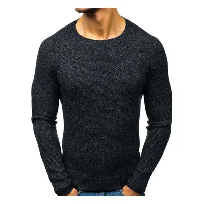 Stylish men's sweater H1810 - black