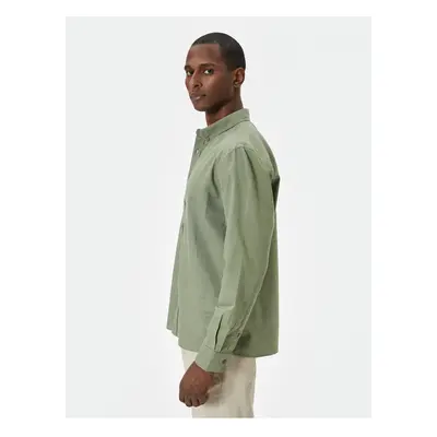 Koton Long Sleeve Shirt Classic Cuff Collar Buttoned