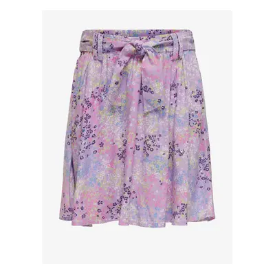 Light purple floral skirt for girls ONLY Anna - Girls