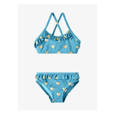 Light blue patterned swimsuit for girls name it Zuma - Girls