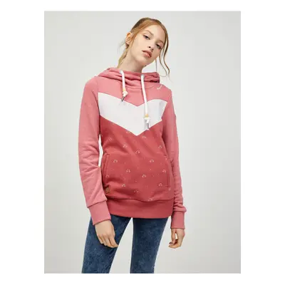 Pink women's hoodie Ragwear Trega - Ladies