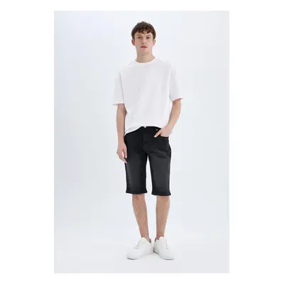 DEFACTO Regular Fit Jean Bermuda Shorts