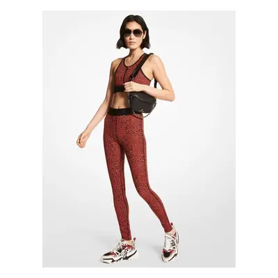 Michael Kors Leggings - MKGO ANML LOGO WB LEGGING red