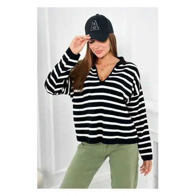 marka niezdefiniowana Striped sweater ecru