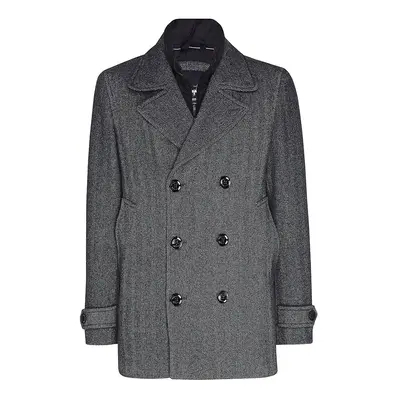 Tommy Hilfiger Coat - PADDED PEACOAT grey