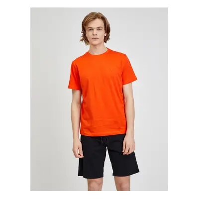 Orange men's basic T-shirt LERROS - Men