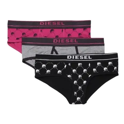 Diesel Panties - UFPNOXYTHREEPACK Uw Panties 3p Black-Grey-Pink