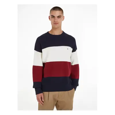 Red-blue men's striped sweater Tommy Hilfiger - Men