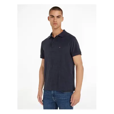 Dark Blue Men's Polo Shirt Tommy Hilfiger Micro Towelling - Men