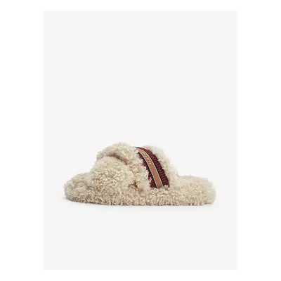 Beige women's home slippers Tommy Hilfiger - Women's