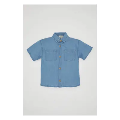 DEFACTO Baby Boy Short Sleeve Jean Shirt