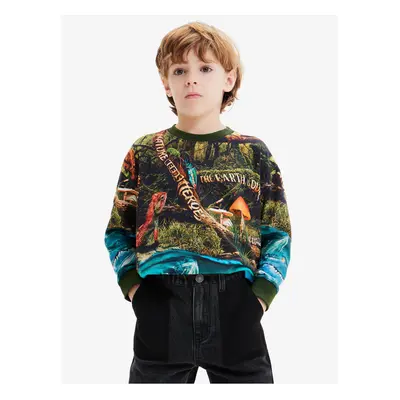 Blue-green boys' sweatshirt Desigual Newman - Boys