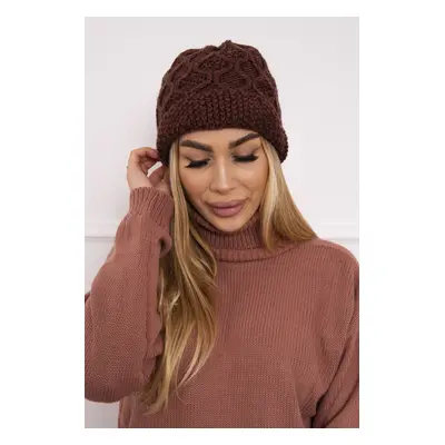 marka niezdefiniowana Cap with fleece Roma Bis K235 brown