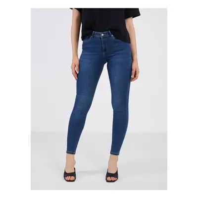 Dark blue women's skinny fit jeans VERO MODA Tanya - Women's