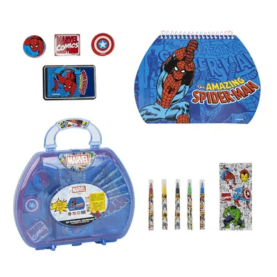 COLOURING STATIONERY SET BRIEFCASE MARVEL