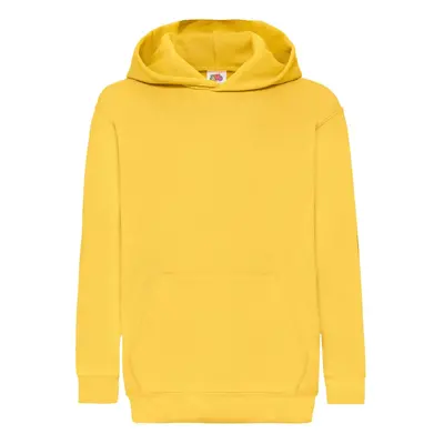 Yellow children's sweatshirt Classic kangaroo Fruit of the Loom