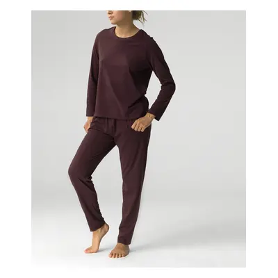 Women's Atlantic pajama set (T-shirt + pants) - dark red