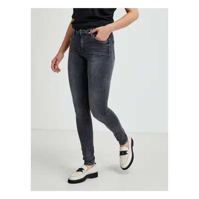 Dark Grey Womens Slim Fit Jeans Jeans Regent - Women