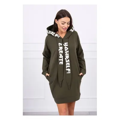 Kesi Dress with hood Oversize khaki