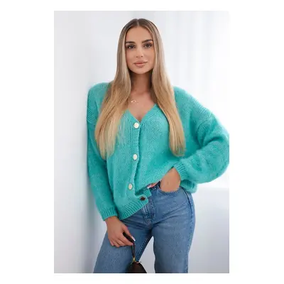 Kesi Włoski Button-down sweater mint