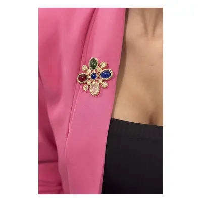 Floral brooch multicolored