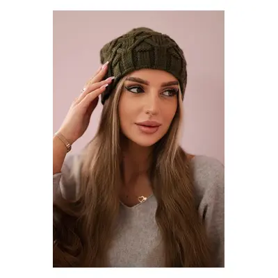 marka niezdefiniowana Cap with fleece Sonia K201 khaki