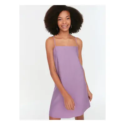 Light Purple Women's Strappy Short Dress Trendyol - Women's