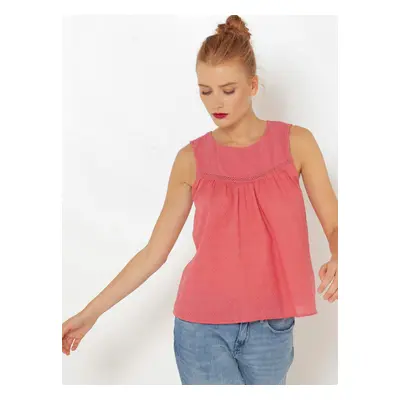 Pink Checkered Top CAMAIEU - Women