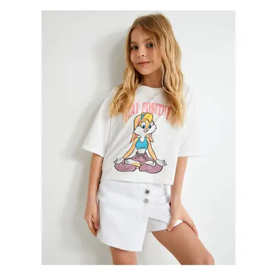 Koton Lola Bunny Licensed T-Shirt Short Sleeved Crew Neck Cotton