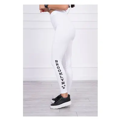 Brooklyn white leggings