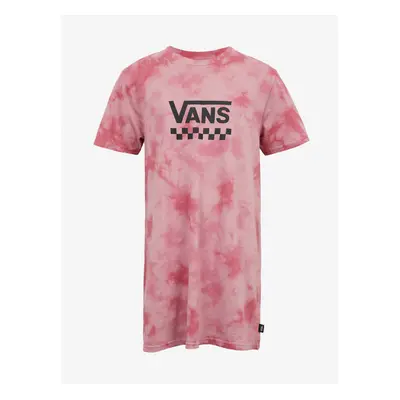 Pink girl's tie-dye dress VANS Cloud Wash - Girls