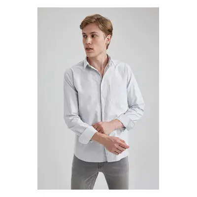 DEFACTO Regular Fit Oxford Long Sleeve Shirt