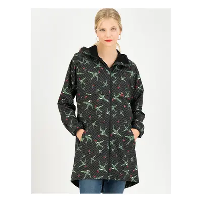 Black women's patterned coat Blutsgeschwister - Women