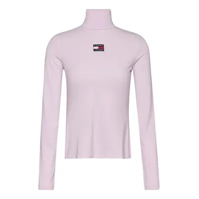 Tommy Jeans Turtleneck - TJW SLIM BADGE TURTL pink