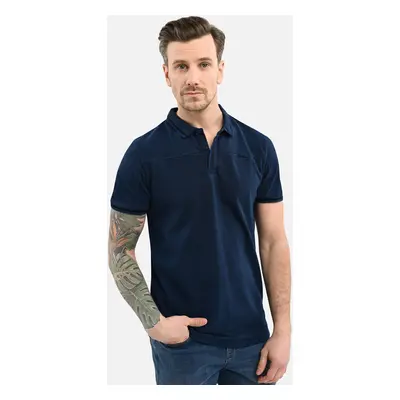 Volcano Man's Polo T-Shirt O-SALLY Navy Blue