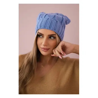 Kesi Cap with fleece Iwona K221 blue