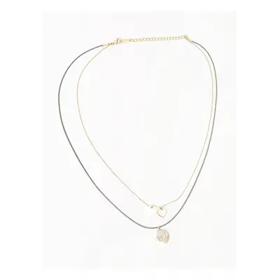 Gold plated necklace Yups dbi0474. R21