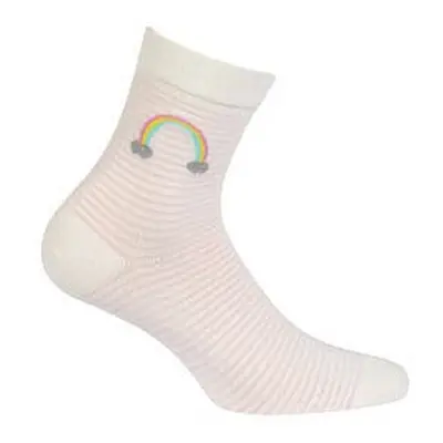 Gatta G44.01N Cottoline girls' socks patterned off white