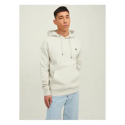 Light grey striped hoodie Jack & Jones Star - Men's