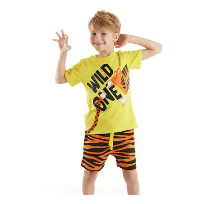 Denokids Wild One Boy's T-shirt Shorts Set