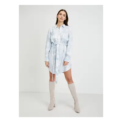 Light blue tie-dye shirt dress Guess Shonda - Women