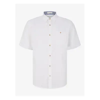 White men's linen shirt Tom Tailor - Men's