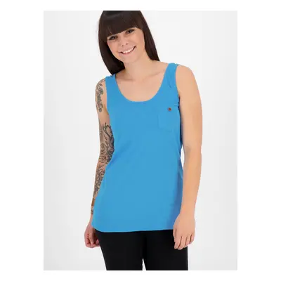 Blue women's tank top with pocket Alife and Kickin - Women's