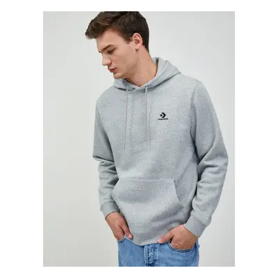 Light grey unisex striped hoodie Converse - Men's