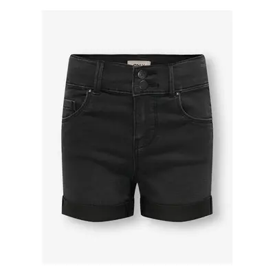 Black girls' denim shorts ONLY Carmen - Girls