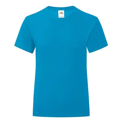 Blue Girls' T-shirt Iconic Fruit of the Loom