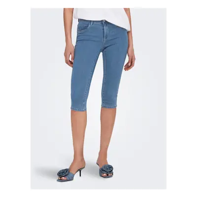 Blue three-quarter skinny fit jeans ONLY Rain - Women