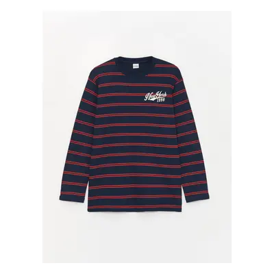 LC Waikiki Crew Neck Striped Long Sleeve Boys' T-Shirt